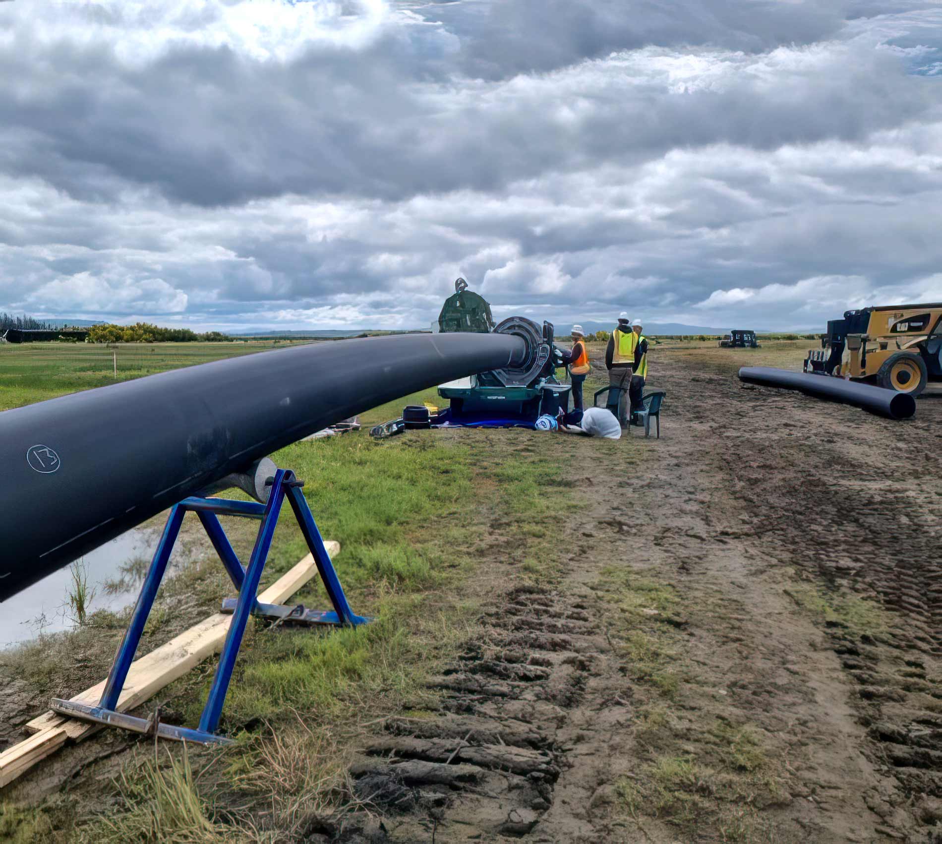 Fusing-HDPE-piping-Shoalwater