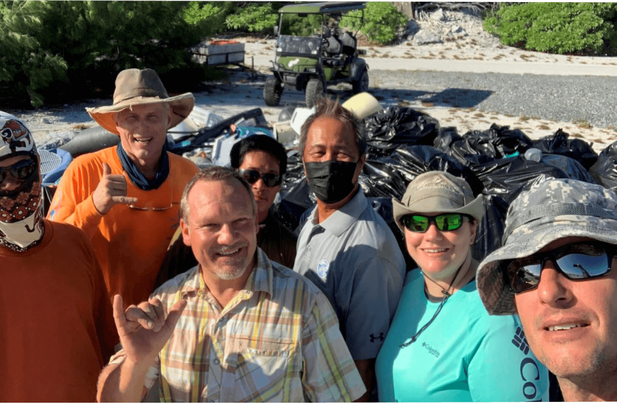 Beach Cleanup at Wake Island